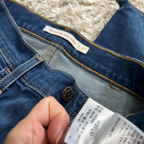 Womens Levi’s 720 size 27 long - Picture 2 of 2